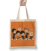 Haikyuu Karasuno chibi Bez Çanta Uzun Saplı