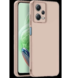 Redmi Note 12 Pro 5G Kılıf Nano içi Kadife Silikon - Pudra