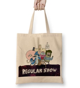 Regular Show 02 Bez Çanta Uzun Saplı