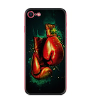Apple iPhone 5 6 7 8 Plus Se XR Kılıf Desemli Silikon Boks Eldiveni 1763