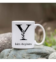Kişiye Özel Y Harfi Bardak - İsim Yazılı Bardak - İsimli Bardak