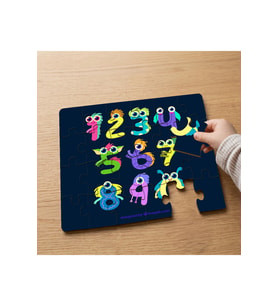 Sayıları Öğreniyoruz Tasarımlı 24 Parça Ahşap Çocuk Puzzle MPK0181