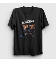 Presmono Unisex Siyah Oyun Star Wars Outlaws T-Shirt 476897tt