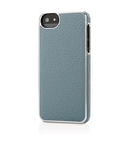 Adopted iPhone SE/5S/5 ile Uyumlu Deri Wrap Kılıf Açık Mavi APH11154