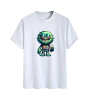 Animasyon Görselli  Unisex (Tshirt) Tişört (Beyaz)