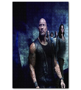Cakapuzzle Hızlı ve Öfkeli 8 Dwayne Johnson Michelle Puzzle Yapboz MDF (Ahşap) (120 Parça)