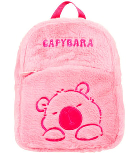 Capybara 5251 Pembe Peluş Anaokulu ve Günlük Sırt Çantası - Kız Çocuk