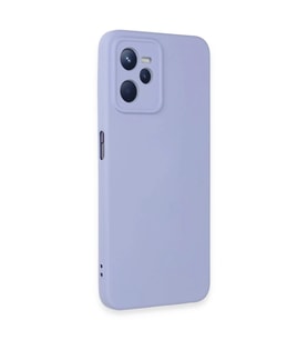 Realme C35 Kılıf Nano İçi Kadife  - Lila