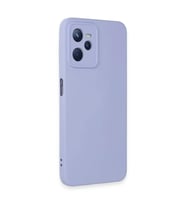 Realme C35 Kılıf Nano İçi Kadife  - Lila
