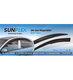 Volkswagen Passat B6 cam rüzgarlıgı 4lü set Sunplex 2006-2010