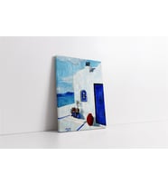 Santorini Kanvas Tablo