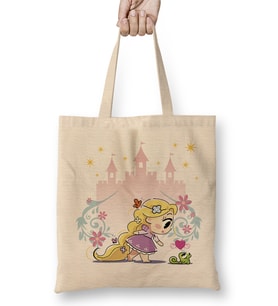 Princesas cute - Rapunzel Bez Çanta Uzun Saplı