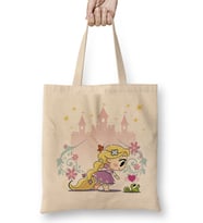 Princesas cute - Rapunzel Bez Çanta Uzun Saplı