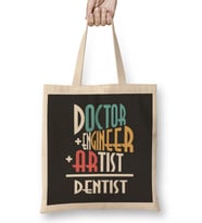 Doctor Engineer Artist Dentist 017 Bez Çanta Uzun Saplı