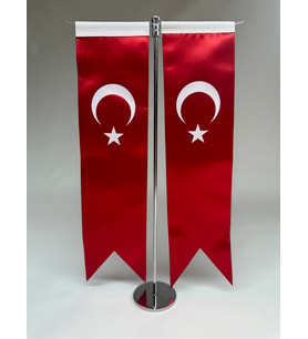 Kırlangıç Türk Saten Masa Bayrağı