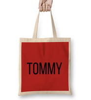 TOMMY Bez Çanta Uzun Saplı