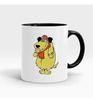 Degerlı Köpek Baskılı İçi Ve Kulbu Siyah Kupa 