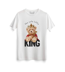 King Tedy Bear Beyaz Tshirt