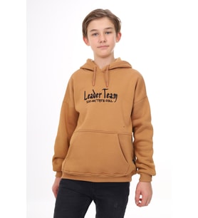 Toontoy Erkek Çocuk Nakışlı Sweatshirt (Kahverengi)