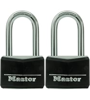 Master Lock 141Tlf Kaplamalı Alüminyum Asma Kilit Anahtarlı, 2'Li Paket Anahtarlı