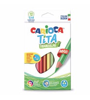 Carioca Jumbo Üçgen Kuru Boya Kalemi 12Li