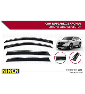 Honda Crv Kromlu Cam Rüzgarlığı Niken 2018+ (Beyaz)