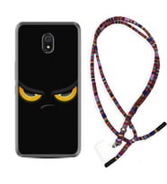 Xiaomi Redmi 8A 8 Pro 9C 9T 10C 11T Pro Kılıf Boyun Asklı Rasta Silikon Black Eyes 1644