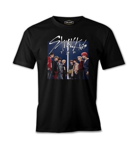 Stray Kids - Top Siyah Erkek Tshirt