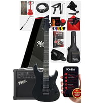 Midex GRX-300-25-AMP Profesyonel Elektro Gitar Seti 25 Watt Gainli Şarjlı Bluetooth'lu Amfi ve Full Set