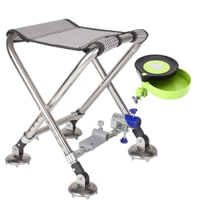 Ayt Sunup SN-25796 Metal Balıkçı Taburesi Katlanabilir Taşınabilir Ayarlanabilir Katlanır Tabure 50x32cm