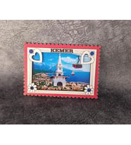 Magnet Kalp Kule Martı Yelken Turistik Buzdolabı Süsü Ahşap Magnet Mıknatıslı Hediyelik Eşya