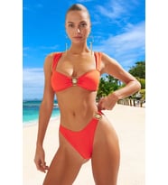 Tasarım Bikini Takımı UV Korumalı Şık Detaylı Klora Dayanıklı Plaj Ve Havuz İçin