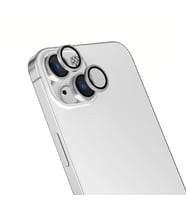 Apple iPhone 15 Uyumlu Zore Mikro Kamera Lens Koruyucu (Gümüş)