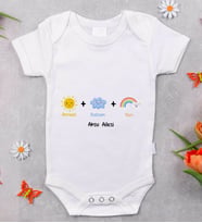 BK Kids İsimli Annem Babam Ben Tasarımlı Bebek Body Zıbın - Model 1
