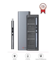 Torima TTS-04 48 Parça Şarjlı Hassas Tornavida Seti – Led Işıklı, Mıknatıslı Alüminyum Kasa, Type-c