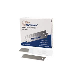 MERCURE MAKET BIÇAĞI YEDEĞİ 9 mm 10 LU PK.
