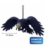 Asılabilir Lateks Kartal Dekor Süsü Siyah 17-18 cm
