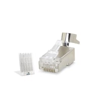 Cat7 Ez Rj45 Metal C Kalite Konnektör 100 Adet Plastik Kutu - Silver ND2424