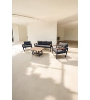 Pimango Pi Elize Bahçe Ve Balkon Mobilyası Antrasit 3+1+1 Sehpalı
