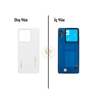 Yapıştırıcı Redmi Note 13 5G Beyaz Yapıştırıcı Arka Pil Kapağı + Yapıştırıcı ve Vida Seti