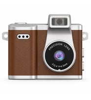 Retro Mini Dijital Kamera 1.44'' LCD Ekranlı Fotoğraf ve Video Kamerası 1080P Kayıt 32GB microSD Destekli USB Şarjlı