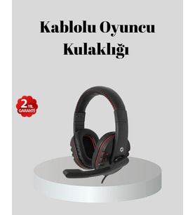 Stereo Ses Destekli Mikrofonlu Kulaklık – Yumuşak Pedli