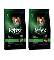 Reflex Plus Küçük Mini Irk Tavuklu Yetişkin Köpek Maması 3 Kg 2'Li Set