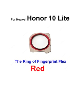 Huawei Uyumlu Honor 10 Lite Parmak İzi Flex Kırmızı
