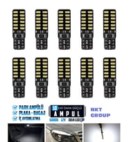 T10 Dipsiz W5w Canbus 24 Ledli Beyaz Park Plaka Ampulü (10 Adet)