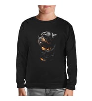 Rottweiler - Cool Siyah Çocuk Sweatshirt