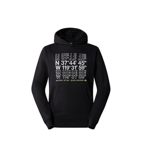 The North Face M SS24 Coordinates Hoodie Erkek Günlük Sweatshirt NF0A87EAJK31 Siyah