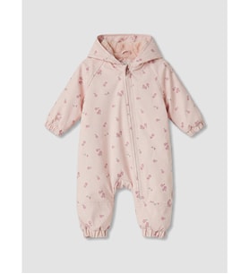 LCW baby Pembe Çiçekli Su İtici Kız Bebek Astronot Mont