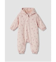 LCW baby Pembe Çiçekli Su İtici Kız Bebek Astronot Mont