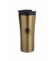 Baskılı Logolu Çift Katmanlı Kaliteli Çelik 500 Ml  Termos Bardak Mug Araç Kahve Çay Termosu